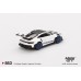 MGT00853-BL - 1/64 PORSCHE 911 (992) GT3 RS WEISSACH PACKAGE WHITE WITH INDIGO BLUE (RHD) BLISTER PACKAGING