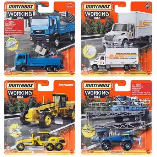 MATN3242-9C6W - X8 MATCHBOX REAL WORKING RIGS ASSORTMENT