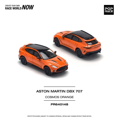 PR640148 - 1/64 ASTON MARTIN DBX 707 COSMOS ORANGE