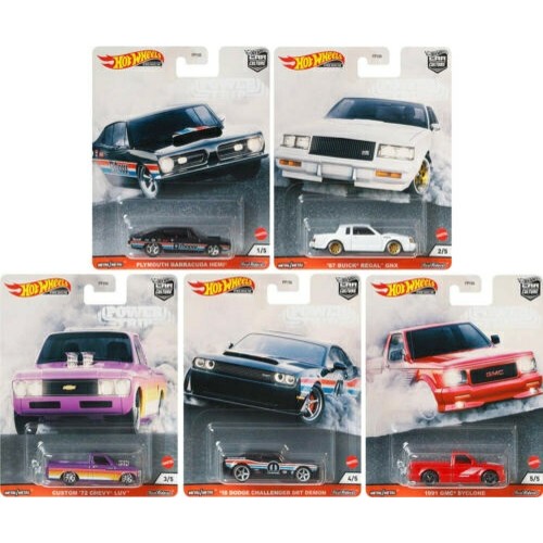 MHWFPY86-979T - 979T X10 HOTWHEELS SERIES 1/64 POWER TRIP ASST