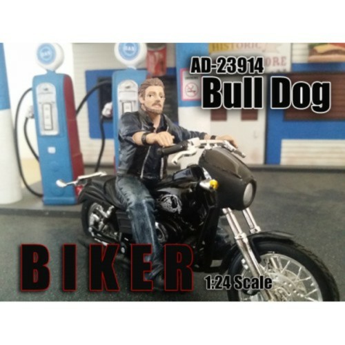 AD23914 - 1/24 BIKER BULL DOG