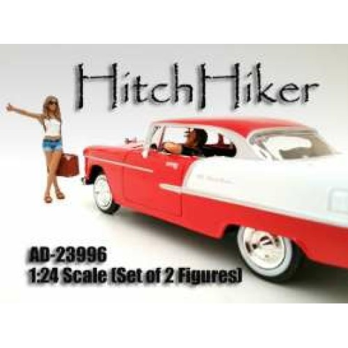 AD23996 - 1/24 HITCHHIKER SET. SET INCLUDE 1X DRIVER AND 1X HITCHHIKING GIRL.