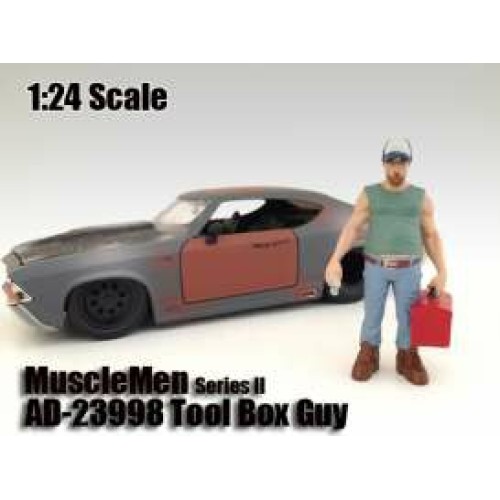 AD23998 - 1/24 MUSCLEMEN II TOOL BOX GUY (CAR NOT INCLUDED).