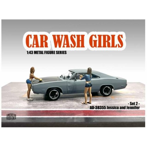 AD38356 - 1/43 CAR WASH GIRL SET NO.2, JESSICA AND JENNIFER