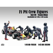 AMERICAN DIORAMA 1/18 – FIGURINES F1 Pit Crew Figures Set 3 Team