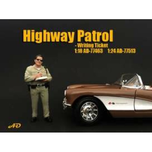 AD77463 - 1/18 POLICE SERIES HIGHWAY PATROL FIGURE I WRITHING TICKET