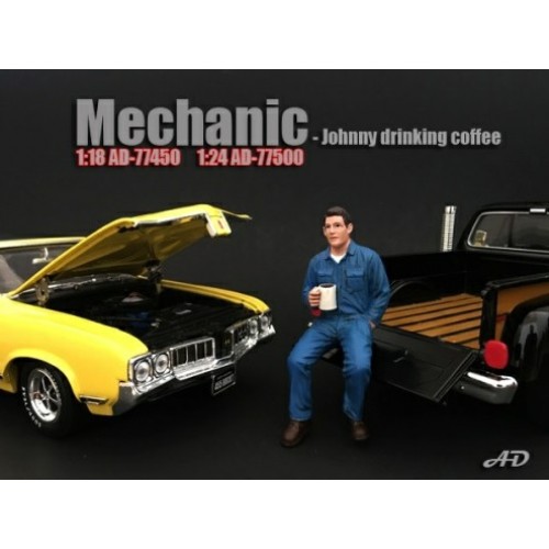 AD77500 - 1/24 MECHANIC FIGURE JOHNNY DRINKING COFFEE