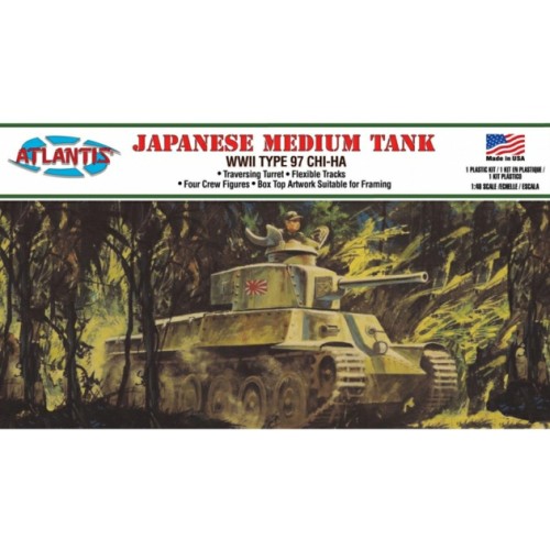 AMCA313 - 1/48 JAPANESE CHI-HA TYPE 97 MEDIUM TANK (PLASTIC KIT)