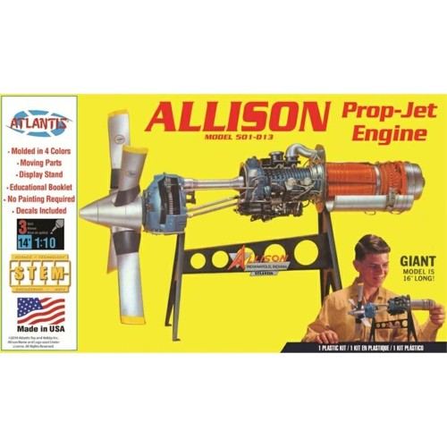 AMCH1551 - 1/10 ALLISON PROP JET 501-D13 ENGINE (PLASTIC KIT)