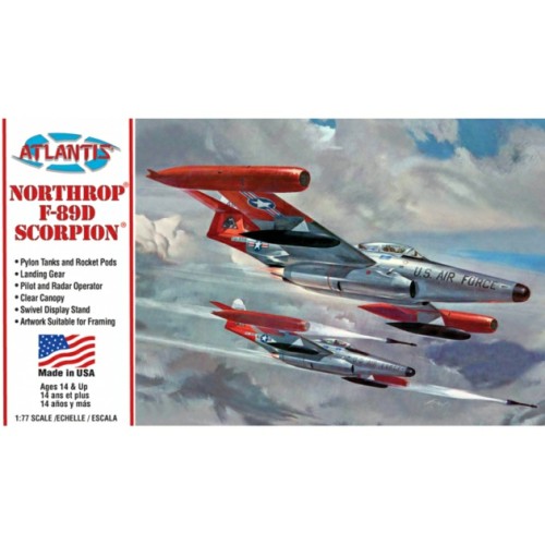 AMCH221 - 1/77 F-89D NORTHROP SCORPION JET (PLASTIC KIT)