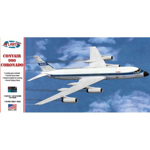 AMCH254 - 1/135 CONVAIR 990 JET AIRLINER WITH NASA MARKINGS (PLASTIC KIT)