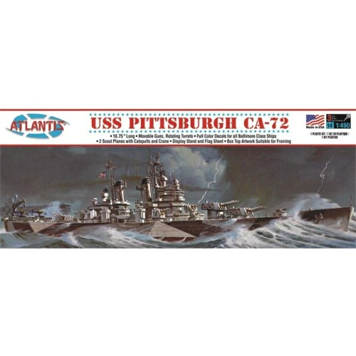 AMCH457 - 1/480 USS PITTSBURGH CA-72 HEAVY CRUISER (PLASTIC KIT)