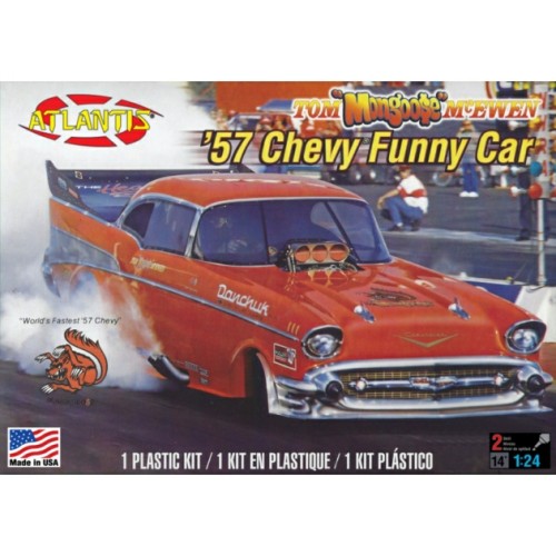 AMCH7172 - 1/24 TOM MCEWEN 1957 CHEVY FUNNY CAR (PLASTIC KIT)