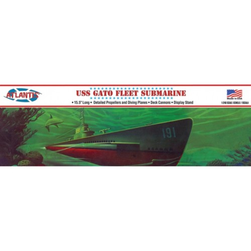 AMCL743 - 1/240 WWII GATO CLASS FLEET SUBMARINE (PLASTIC KIT)