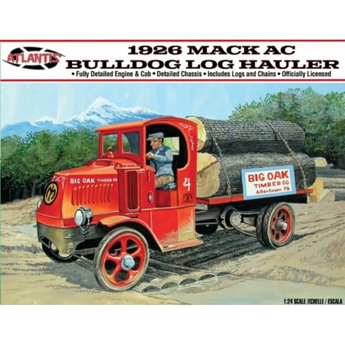 AMCM2401 - 1/24 1926 MACK BULLDOG LOG HAULER (PLASTIC KIT)