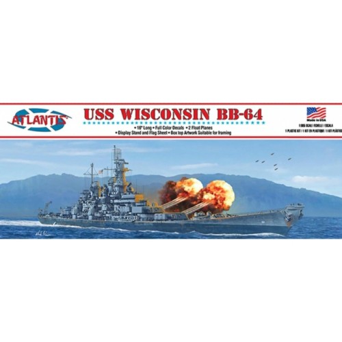 AMCM3006 - 1/600 USS WISCONSIN BB-64 BATTLESHIP (PLASTIC KIT)