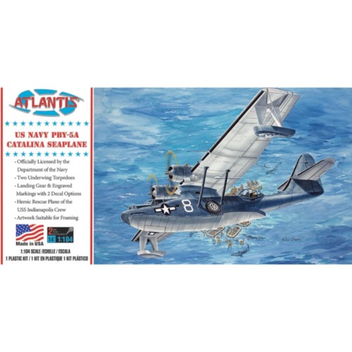 AMCM5301 - 1/104 PBY-5A CATALINA US NAVY SEAPLANE (PLASTIC KIT)