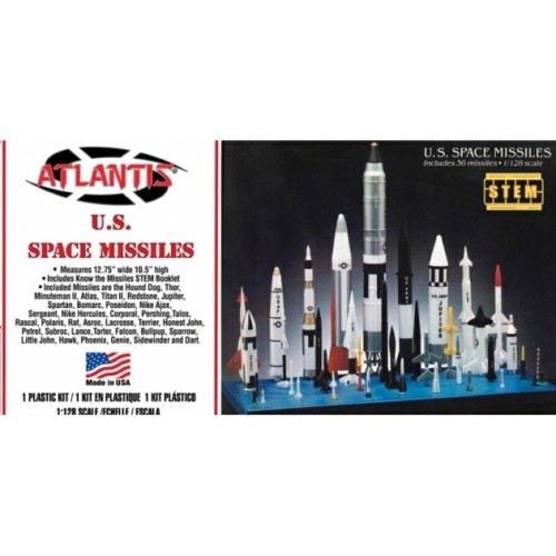 AMCM6871 - U.S. SPACE MISSILES 36 MISSILE SET (PLASTIC KIT)