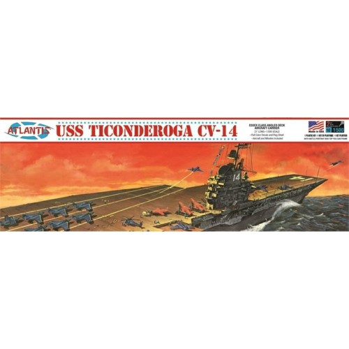 AMCR611 - 1/500 USS TICONDEROGA CARRIER CV14 ANGLED DECK CARRIER (PLASTIC KIT)