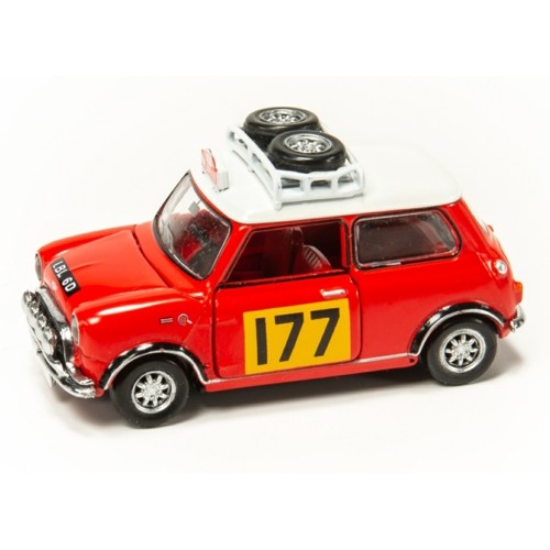 ATC66018 - 1/50 TINY CITY DIECAST 177 - MINI COOPER RALLY NO.177 (RE-RELEASE)