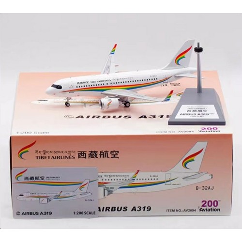 AV2094 - 1/200 B-32AJ TIBET AIRLINES AIRBUS A319-153N