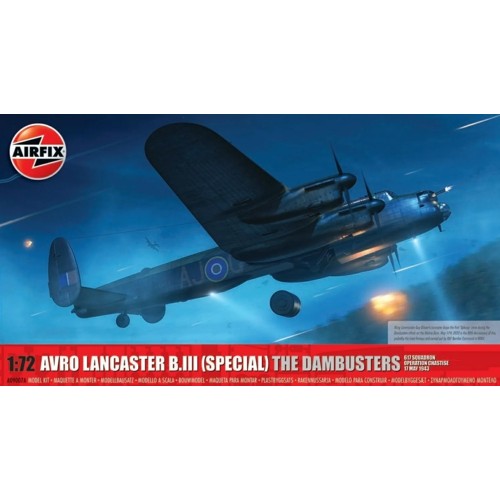 AX09007A - 1/72 AVRO LANCASTER B.III (SPECIAL) THE DAMBUSTERS (PLASTIC KIT)