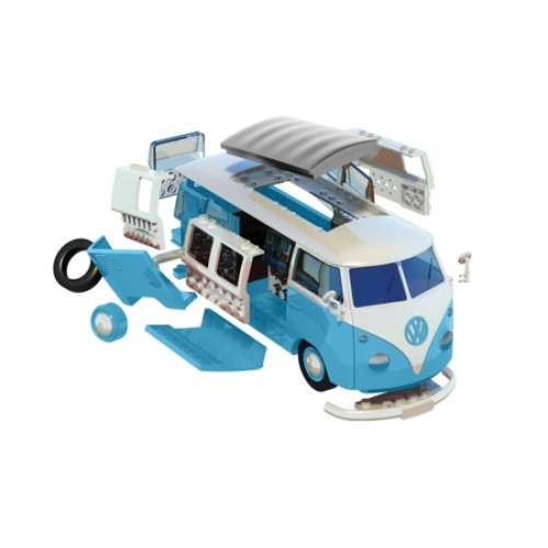 AXJ6024 - VW CAMPER VAN - BLUE QUICK BUILD