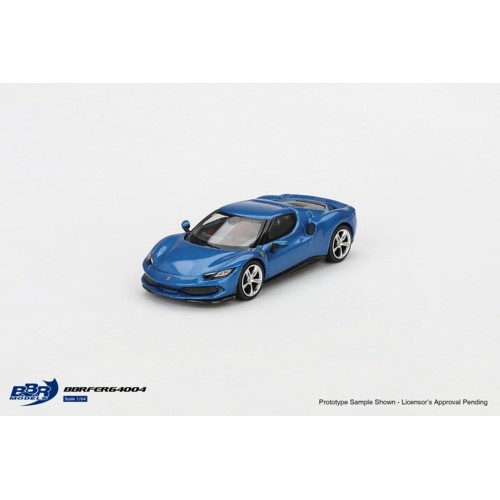 BBRFER64004 - 1/64 FERRARI 296 GTB BLU CORSA