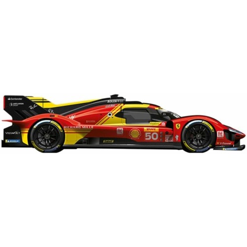 BG16312 - 1/18 FERRARI 499P 24H LE MANS HYPERCAR 2024 CHAMPION NO.50 ACRYLIC CASE AND STAND