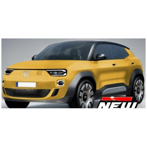 BG30477 - 1/43 FIAT PANDA EV 2024 YELLOW/BLACK