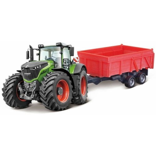 BG31654 - 10CM FENDT 1000 VARIO TRACTOR AND TIPPING TRAILER