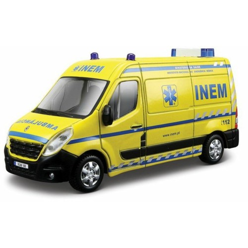 BG32008 - 1/43 RENAULT MASTER AMBULANCE YELLOW/WHITE/BLUE