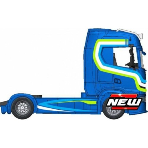 BG32206 - 1/43 SCANIA S730 HIGHLINE CAB BLUE/WHITE/GREEN