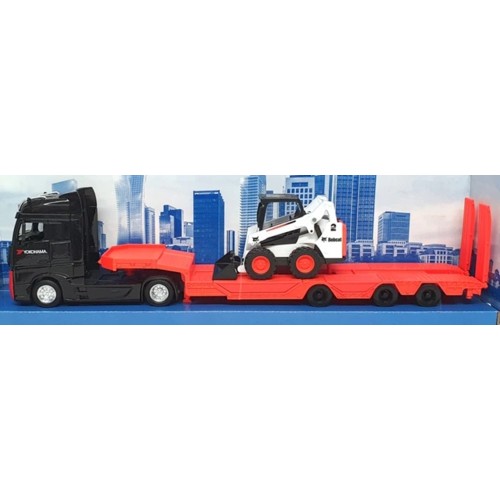 BG32313 - 1/43 MERCEDES LOWLOADER AND BOBCAT