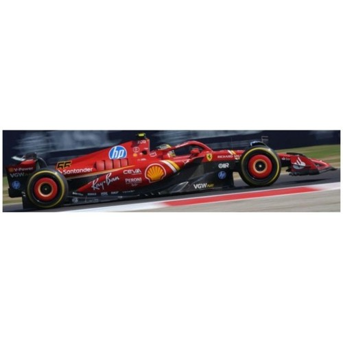 BG36844-S-MONZA - 1/43 FERRARI F1 SF-24 NO.55 4TH ITALY MONZA GP 2024 CARLOS SAINZ CARD BOX