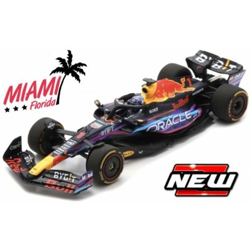 BG38083VM - 1/43 RED BULL RACING RB19 NO.1 MAX VERSTAPPEN WINNER MIAMI GP 2023 WITH HELMET