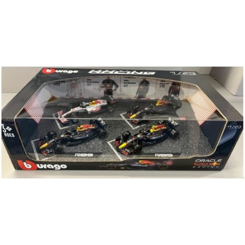 BG38092 - 1/43 RED BULL RACING F1 SET RB19 NO.1/RB19 NO.11 MIAMI LIVERY/R818 NO.1 RB16B NO.33 TURKEY