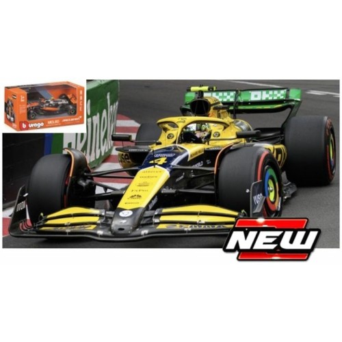 BG38214NS - 1/43 MCLAREN MCL38 F1 2024 NORRIS SENNA LIVERY MONACO 2024 SPECIAL - CARD BOX