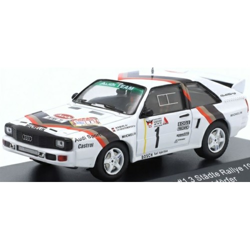 CMRWRC025 - 1/43 AUDI QUATTRO SPORT NO.1 SIEGER 3-STADTE RALLYE 1984 ROHRL/GEISTDORFER