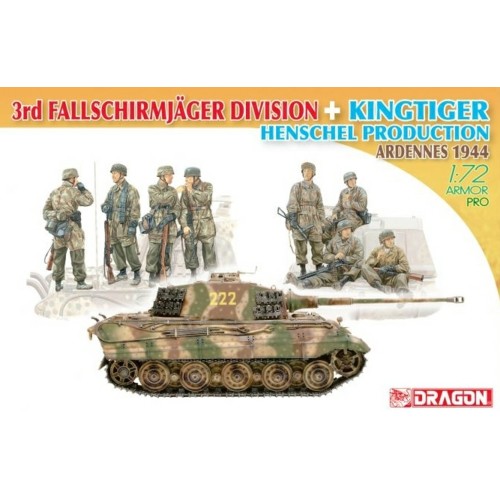 DK7400 - 1/72 3RD FALLSCHIRMJAGER DIV KING (PLASTIC KIT)