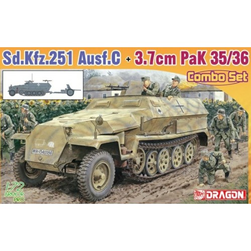 DK7611 - 1/72 SD KFZ 251 AUSF (PLASTIC KIT)