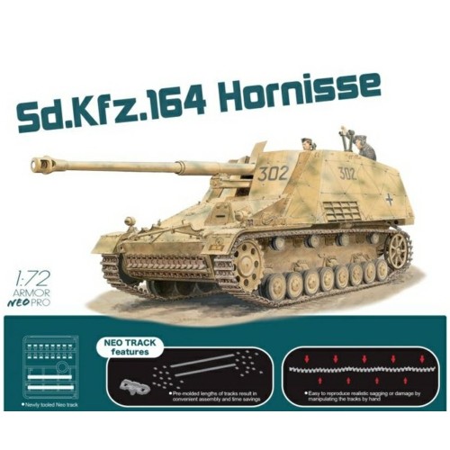 DK7625 - 1/72 SDKFZ 164 HORNISSE W NEO TRACK (PLASTIC KIT)