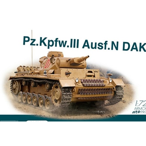 DK7634 - 1/72 PZKPFW III AUSF N DAK W/NEO (PLASTIC KIT)