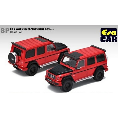 ECMB204X4SP29 - 1/64 SP LB WORKS MERCEDES-BENZ G63 - RED