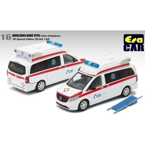 ECMB20VITSP14 - 1/64 16 MERCEDES-BENZ VITO1ST SPECIAL EDITION - CHINA AMBULANCE