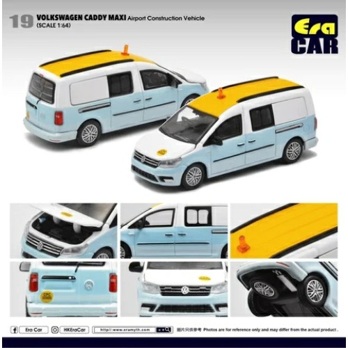 ECVW20CAMRN19 - 1/64 19 VOLKSWAGEN CADDY MAXI - AIRPORT CONSTRUCTION VEHICLE