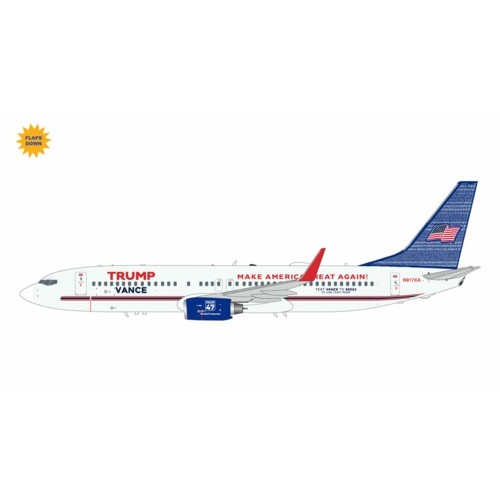 G2TRU1372F - 1/200 TRUMP-VANCE CAMPAIGN BOEING 737-800 FLAP DOWN VERSION REG N917XA