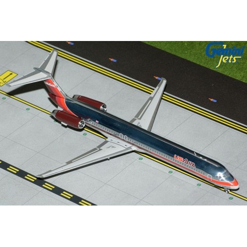 G2USA471 - 1/200 USAIR MD-80 N824US (1980S LIVERY TRIPLE RED/POLISHED)