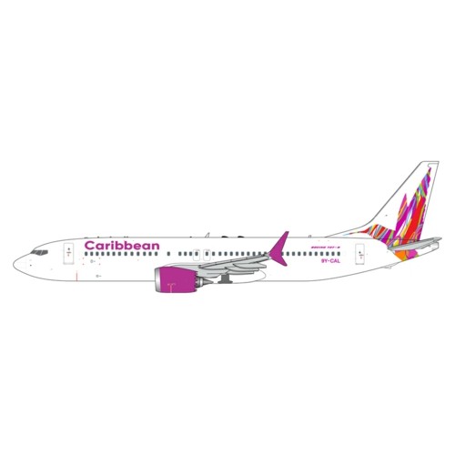 GJBWA2121 - 1/400 CARIBBEAN AIRLINES B737 MAX 8 9Y-CAL NEW LIVERY