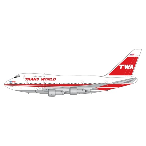 GJTWA1495 - 1/400 TRANS WORLD AIRLINES (TWA) B747SP N58201 BOSTON EXPRESS